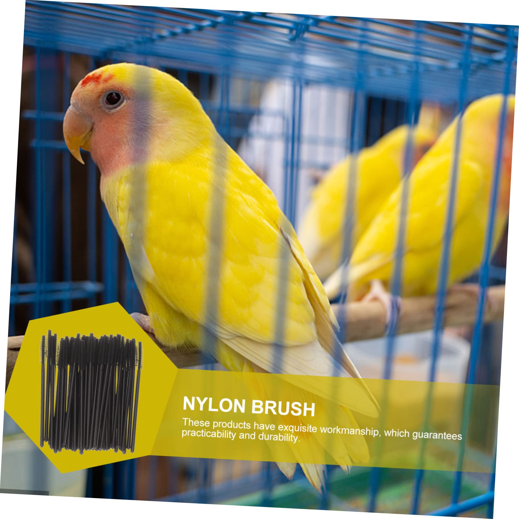 GRIRIW 50Pcs Feeding Trough Cleaning Brushes for Corner and Pipeline Cleaning Lightweight and Portable Tools for Household Use