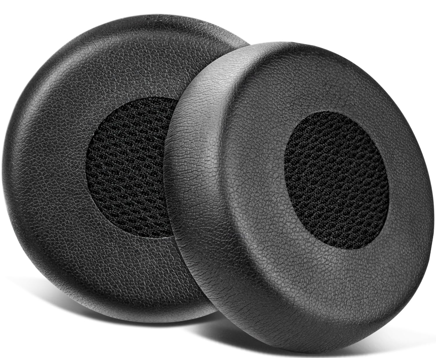 SOULWIT Earpads Replacement for Jabra Evolve 75(75UC 75MS 75SE) Stereo Wireless Bluetooth Headset, Ear Pads Cushions with Soft Protein Leather, High-Density Noise Isolation Foam - Black