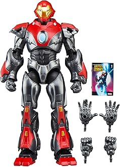 Sponsored Ad - Hasbro (Marvel Press) Marvel Legends Series Ultimate Iron Man. A 15 cm collectible action figure (with character-sized comic accessories) based on the comic, G1593 genuine item