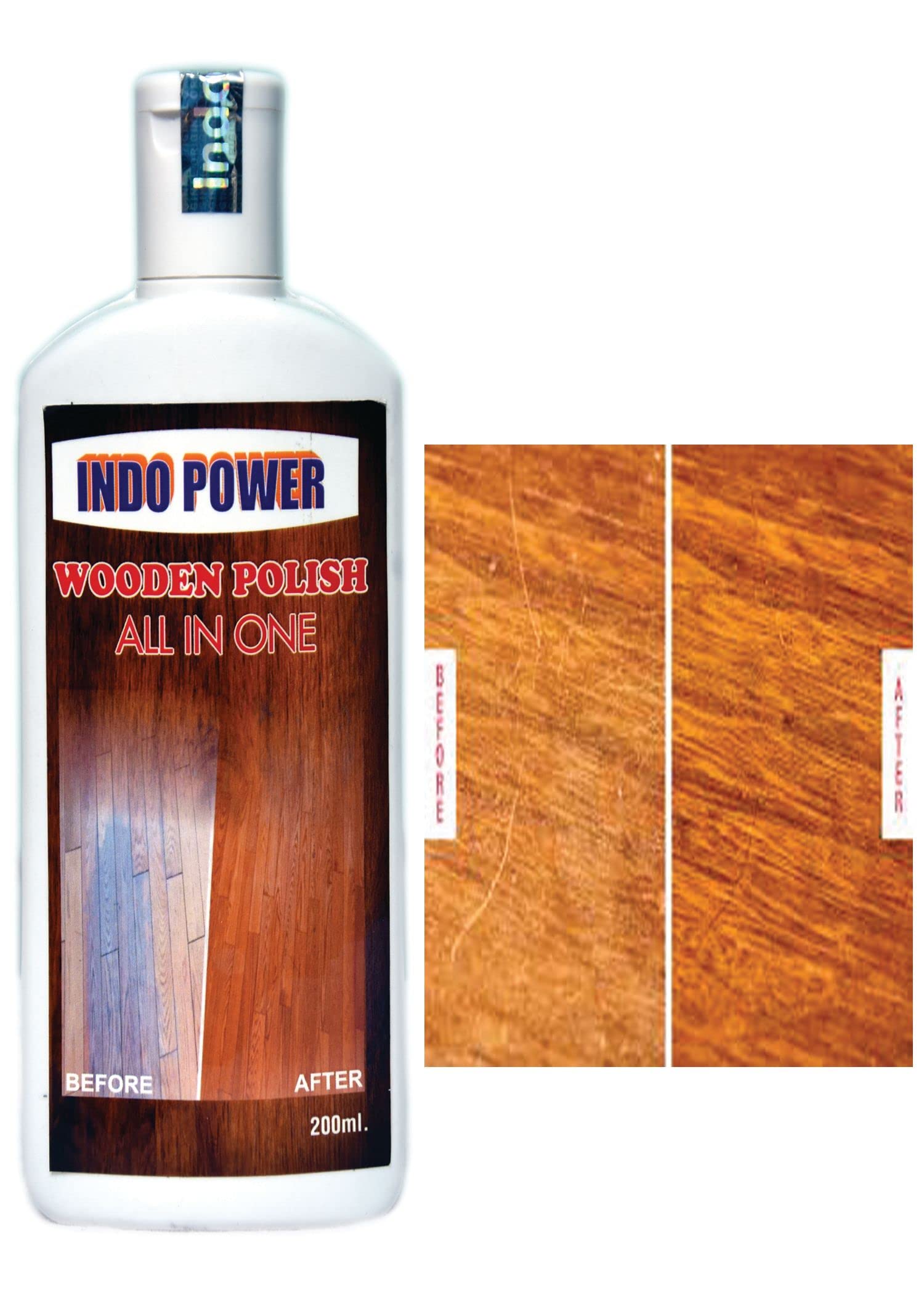 INDO POWER® J223-Wooden polish All In One 200ml. (B0B6P2L9H9) Amazon Price History, Amazon Price Tracker