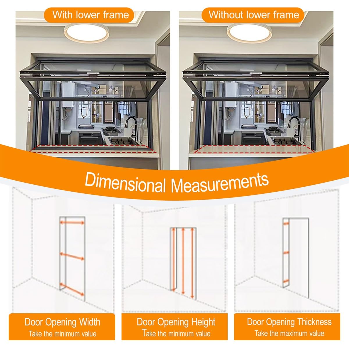 Ventana interior plegable personalizable de doble colgada, aleación de aluminio, vidrio templado 3C y cerraduras ocultas. Para concesiones comerciales y uso doméstico, 4 colores opcionales (ancho x