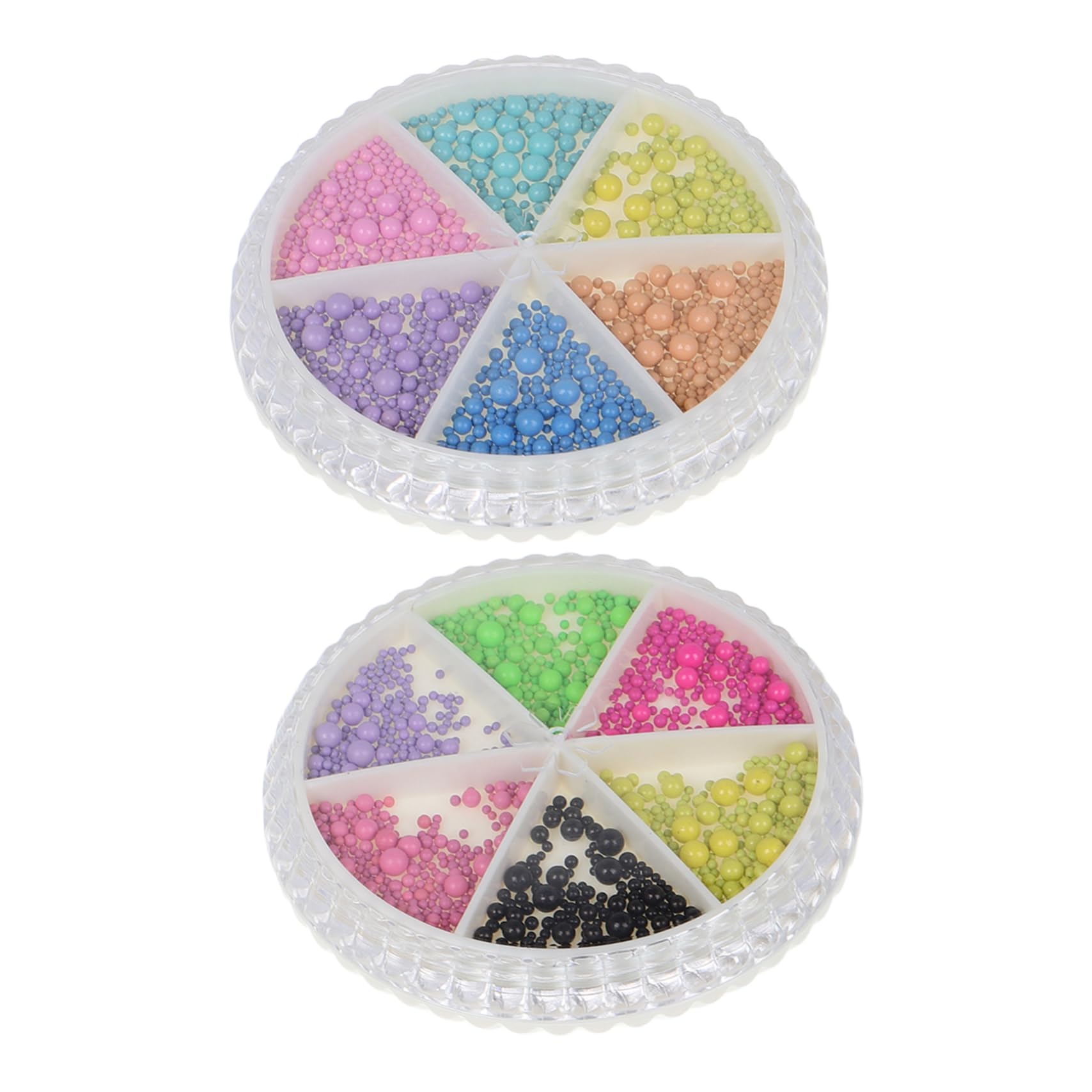 SHERCHPRY Tiny Nail Charms Beaded Nail Art Decorations for Women Pearls Flower Petal Box for DIY Manicure Themed Parties and Nail Salons