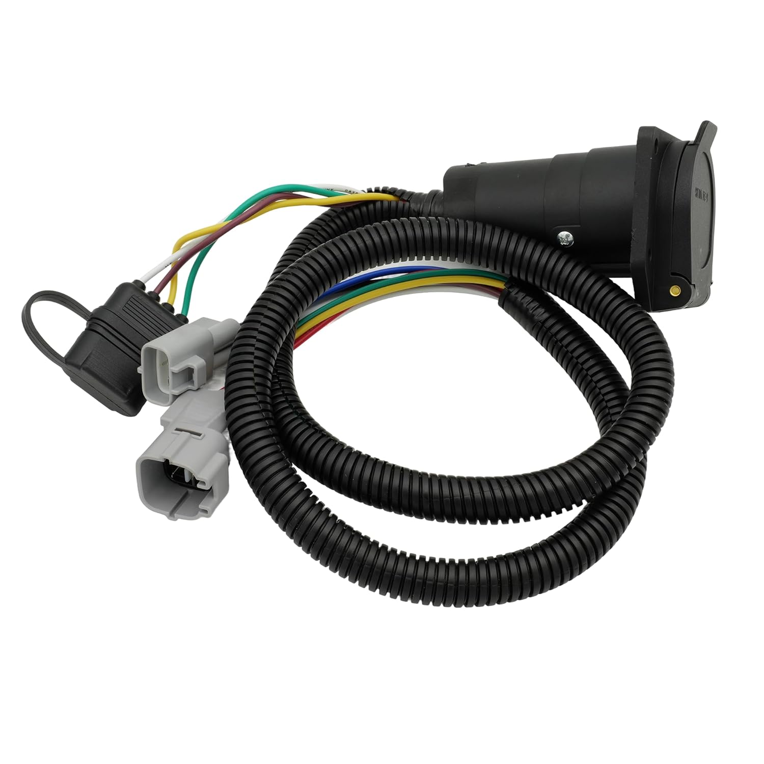 Forwinparts 7 Way Blade and 4 Way Flat Trailer Wiring Harness Adapter for 2007 2008 2009 2010 2011 2012 2013 Toyota Tundra 43395 Vehicle Side Dual Output T-Connector Plug Harness