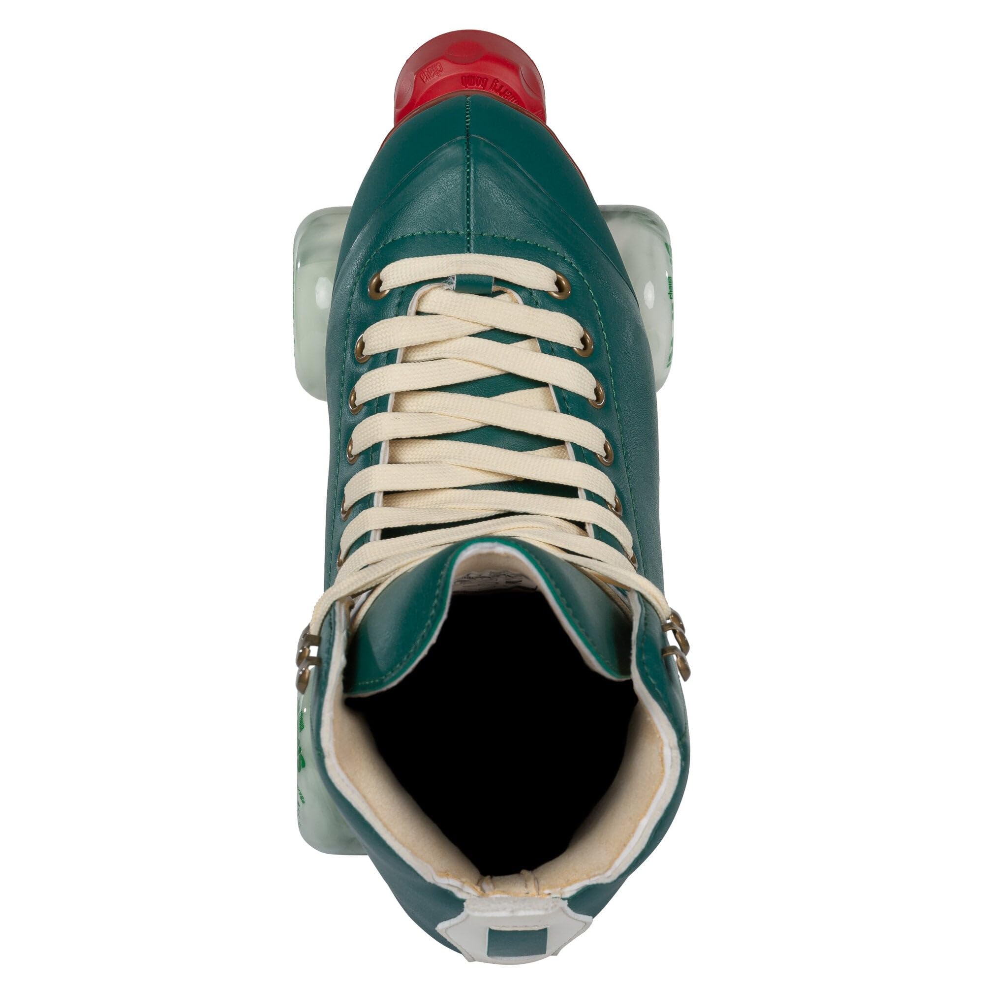 Chaya Rollschuhe Melrose Premium Juniper Green - Roller Skates für Damen und Herren im Retro-Look für Roller-Disco - Roll-Schuhe in Grün