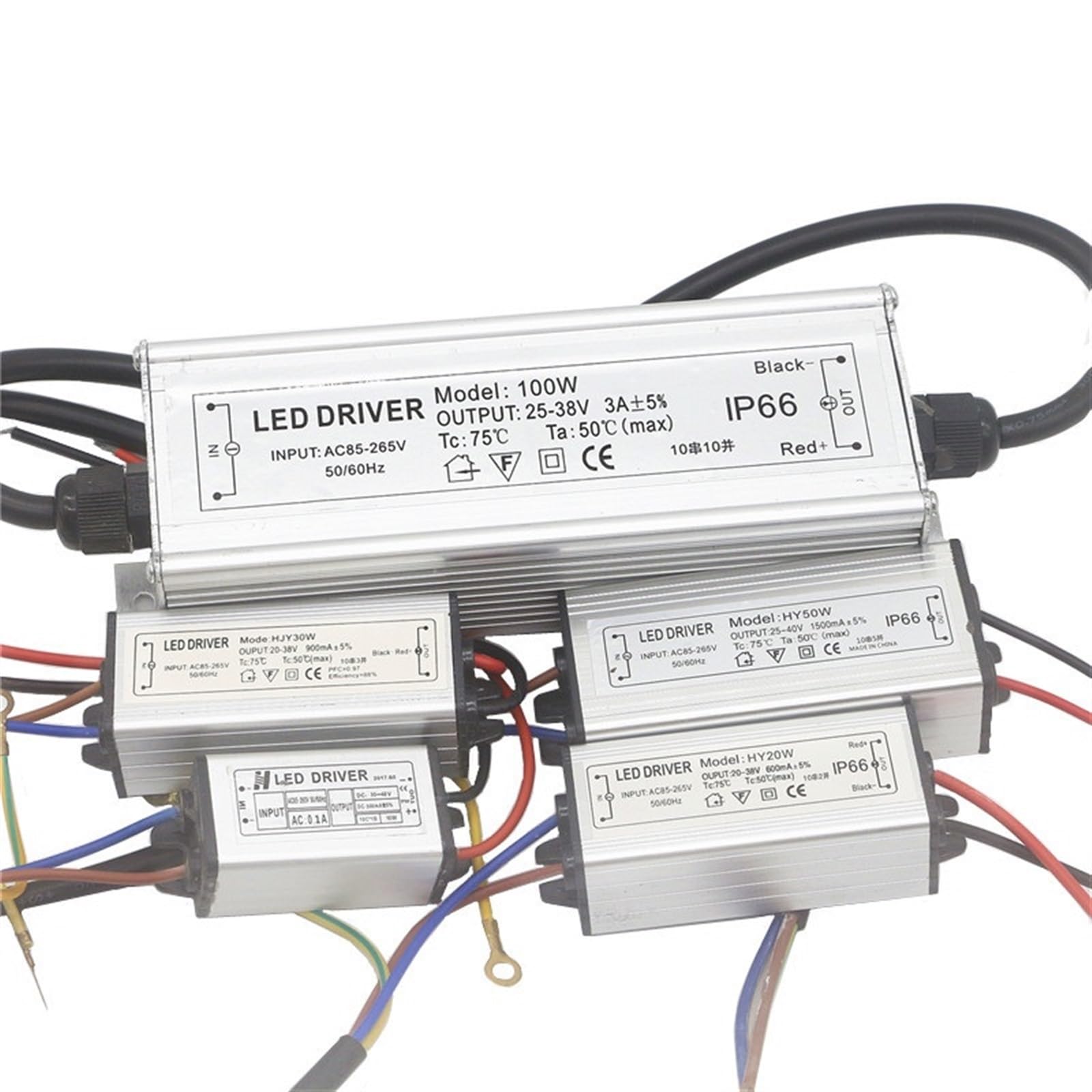 Sterownik LED 10 W 20 W 30 W 50 W 100 W Biały/Ciepły biały/RGB Chip Zasilacz Projektor Koraliki Oświetlenie Adapter Wodoodporny(jednokolorowy sterownik, 30 W)
