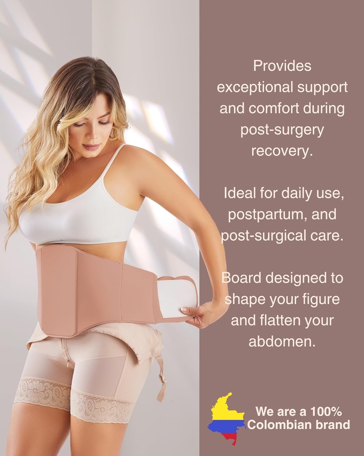 SHAPE CONCEPT Lipo Boards Post Surgery 360 Fajas Colombianas Abdominal Board Post Surgery Support SCA302 - Image 4