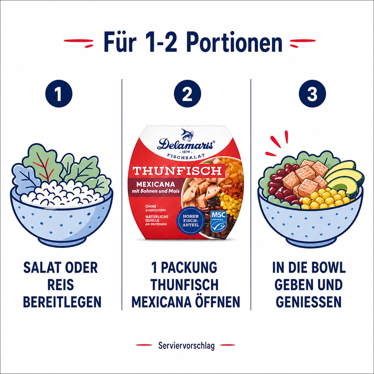 Thunfisch Mexicana mit Bohnen und Mais 10x170g