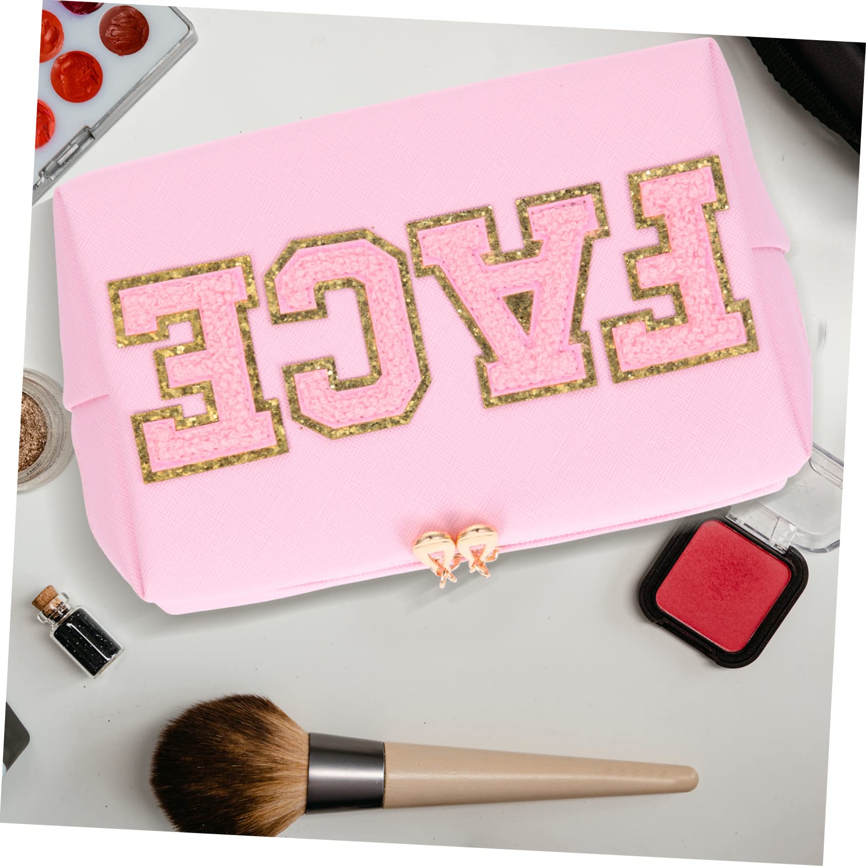 2 Pezzi Beauty Case Donna in Pu, Portatrucco e Portatile, Borsa Organizzatore per Viaggio e Vacanza