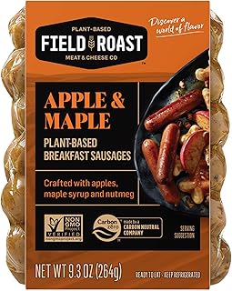 Field Roast Vegetarian Apple Maple Breakfast Sausage, Frozen, 9.3 Oz