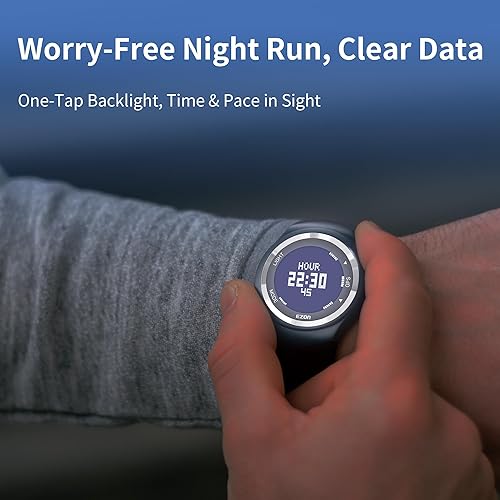 Miniatura 7 de EZON GPS Running Watch with Speed Distance Pace Alarm and Calorie Counter and Stopwatch for Men T031 Black