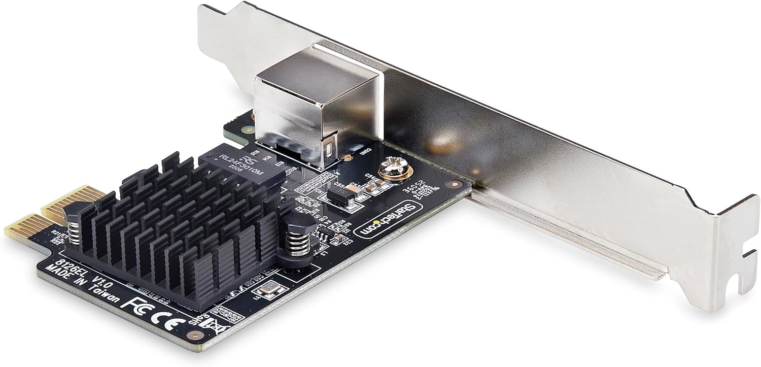 StarTech.com 1-Port 5G Gigabit PCIe Network Adapter Card, PCI Express LAN Card, Realtek RTL8126, Windows and Linux, TAA