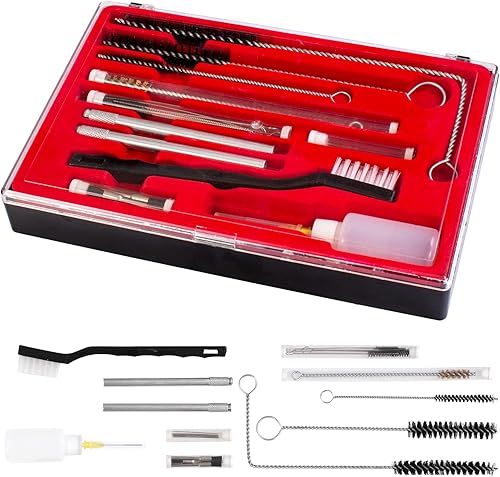 Miniatura 9 de CANOPUS Kit de limpieza profesional de pistola de pulverización, juego completo de mantenimiento de 23 piezas para limpiar pistolas de pulverización