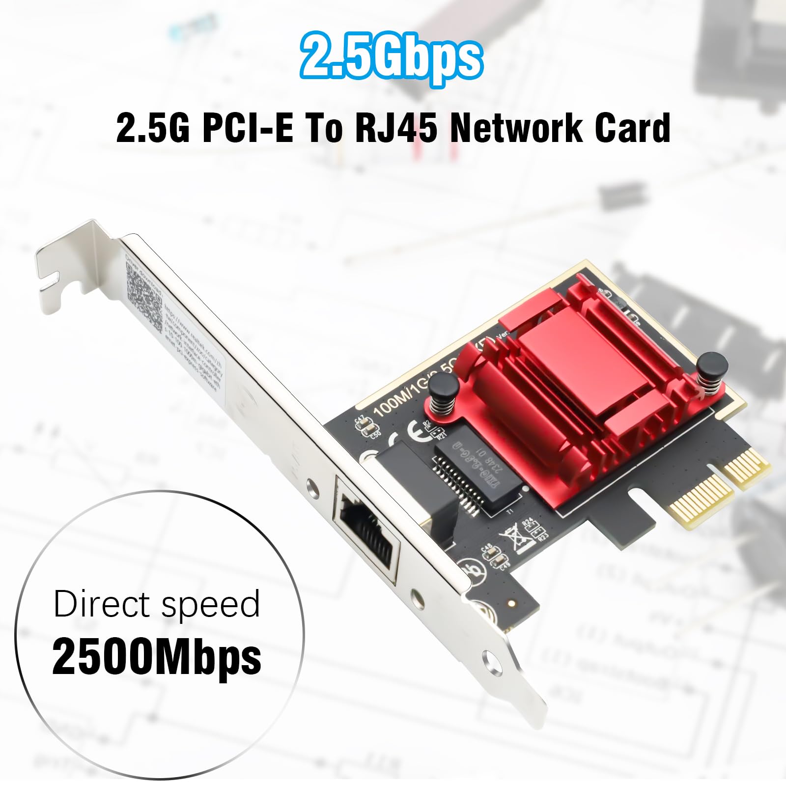 Scheda Di Rete PCIe 2.5G Gigabit Con Chip RTL8125B - Adattatore Ethernet Per PC Desktop Windows/Linux - Foto 11