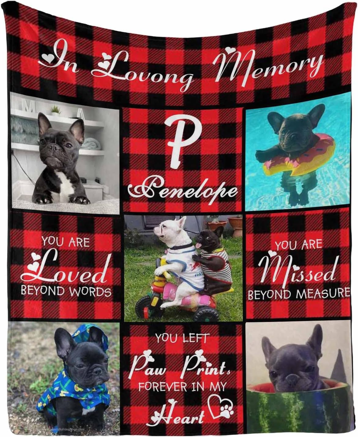 Dog Memorial Blanket Cat Memorial Gifts, Pet Loss Gifts