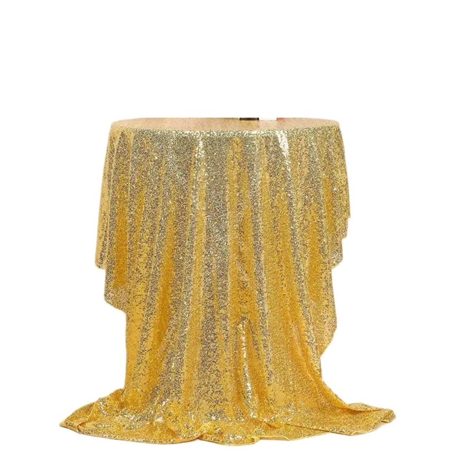 L6NqIAG Sequin Tablecloth Large Size Wedding Sequin Tablecloths Banquet Stage Background Tablecloth Birthday Party Decoration Glitter Fabric(Yellow tablecloth,300x130cm 1pcs)