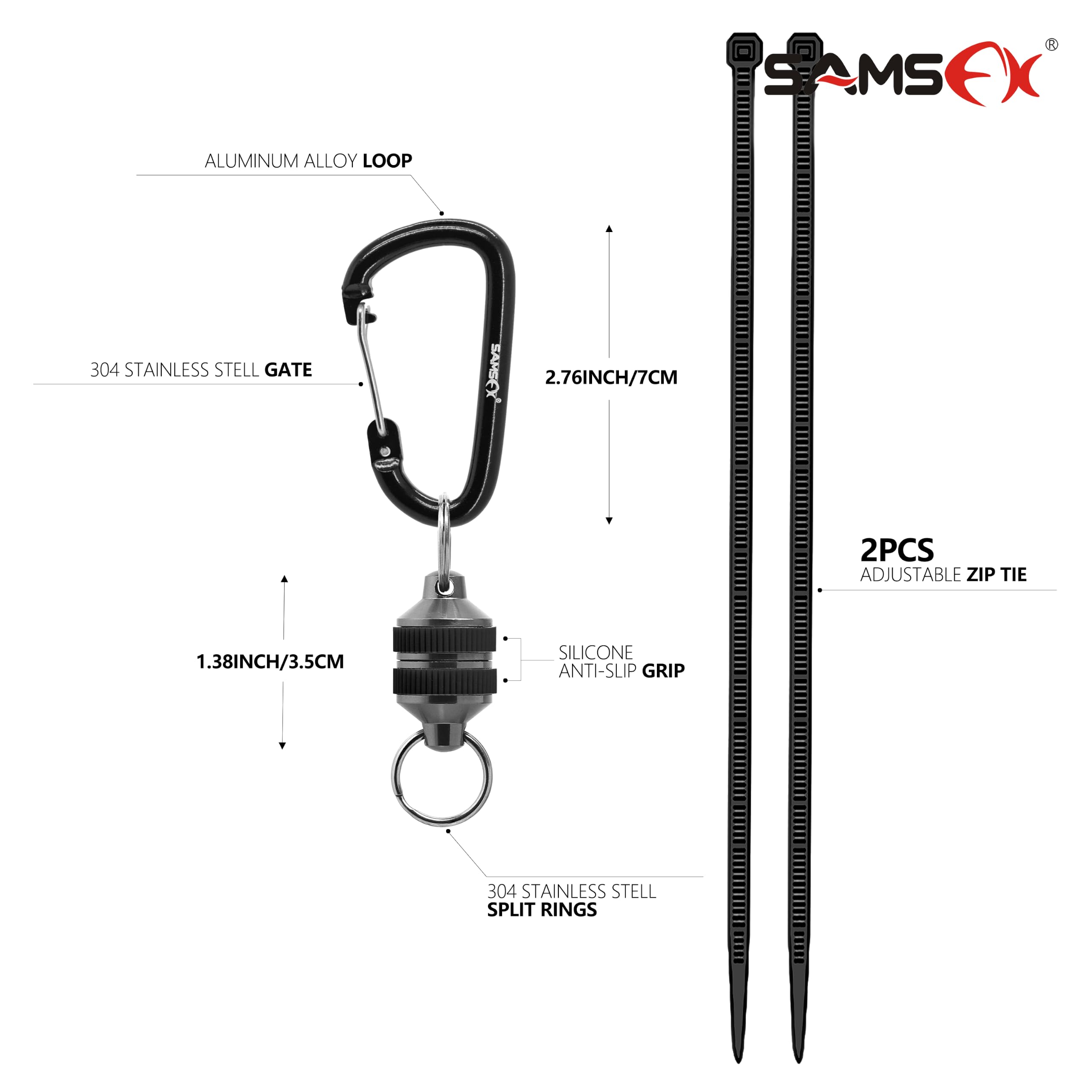 Amazon.com : SAMSFX Fishing Strongest Magnetic Net Release Magnet