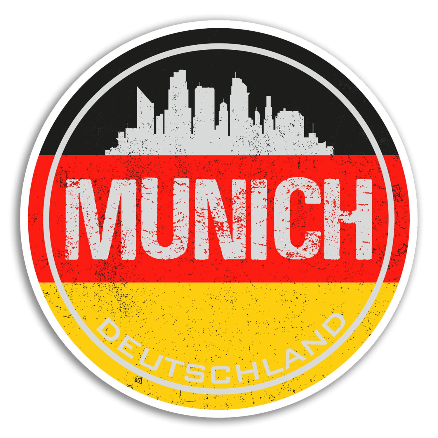 2 x 10cm Munich Germany Vinyl Stickers - Flag City Sticker Laptop Luggage #20052 (10cm Wide)