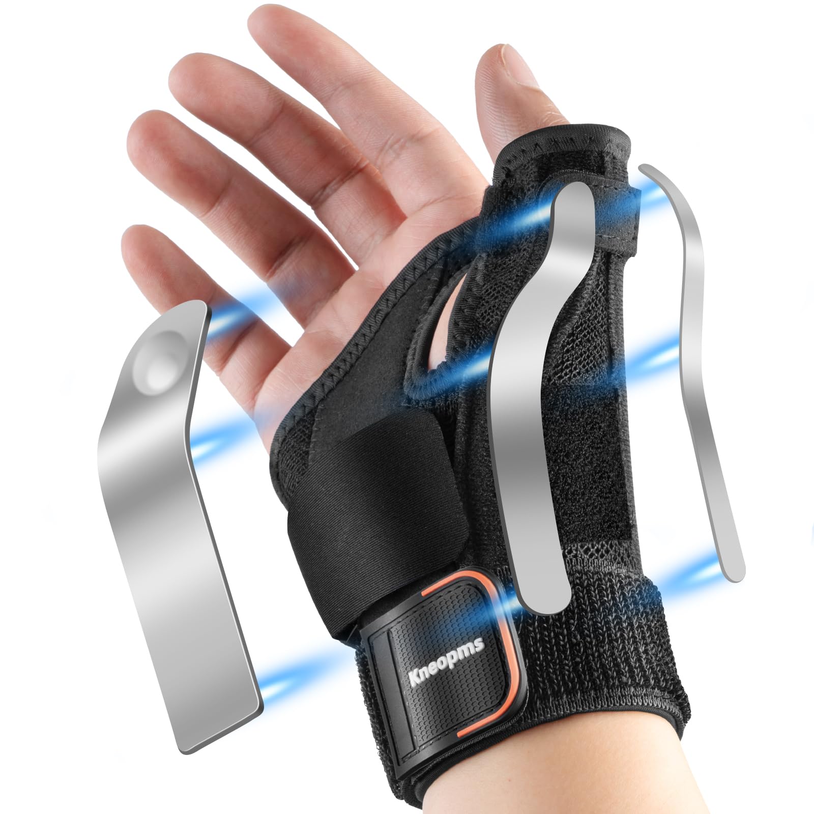 Thumb Brace with Splints for Palm Wrist Stabilizer Pain Relief for Carpal Tunnel Arthritis Sprain Tendonitis Left Right