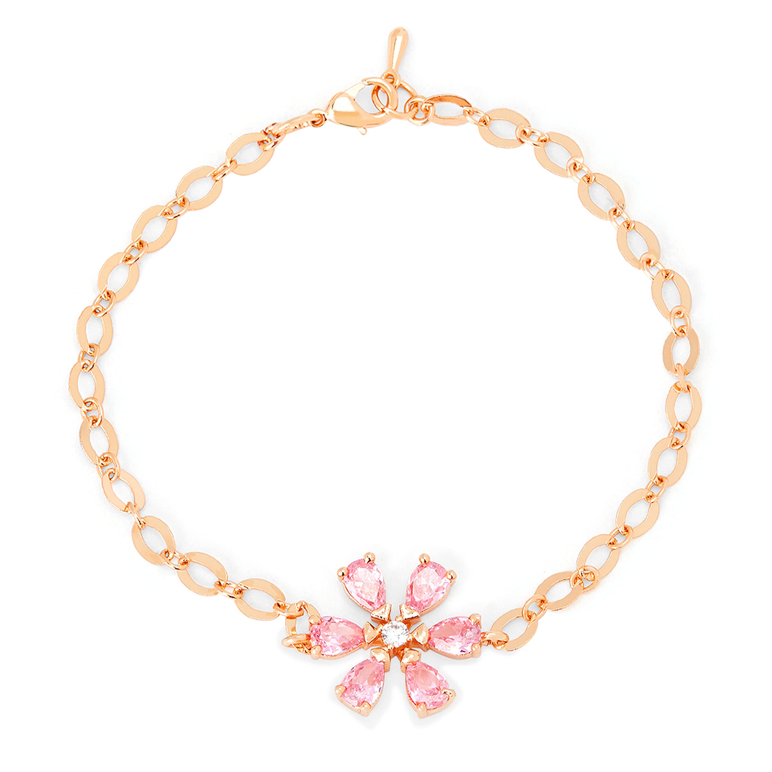 See full amazon price history chart for MINUTIAE Adjustable Stylish Solitaire Pink Flower Shaped Crystals Cubic Zirconia Diamonds | Brass Bracelet Kada for Her/Women/Girls (Rose Gold) MINUTIAE Adjustable Stylish Solitaire Pink Flower Shaped Crystals Cubic Zirconia Diamonds | Brass Bracelet Kada for Her/Women/Girls (Rose Gold) (B0BXLJ5MFF) Amazon Price History, Amazon Price Tracker