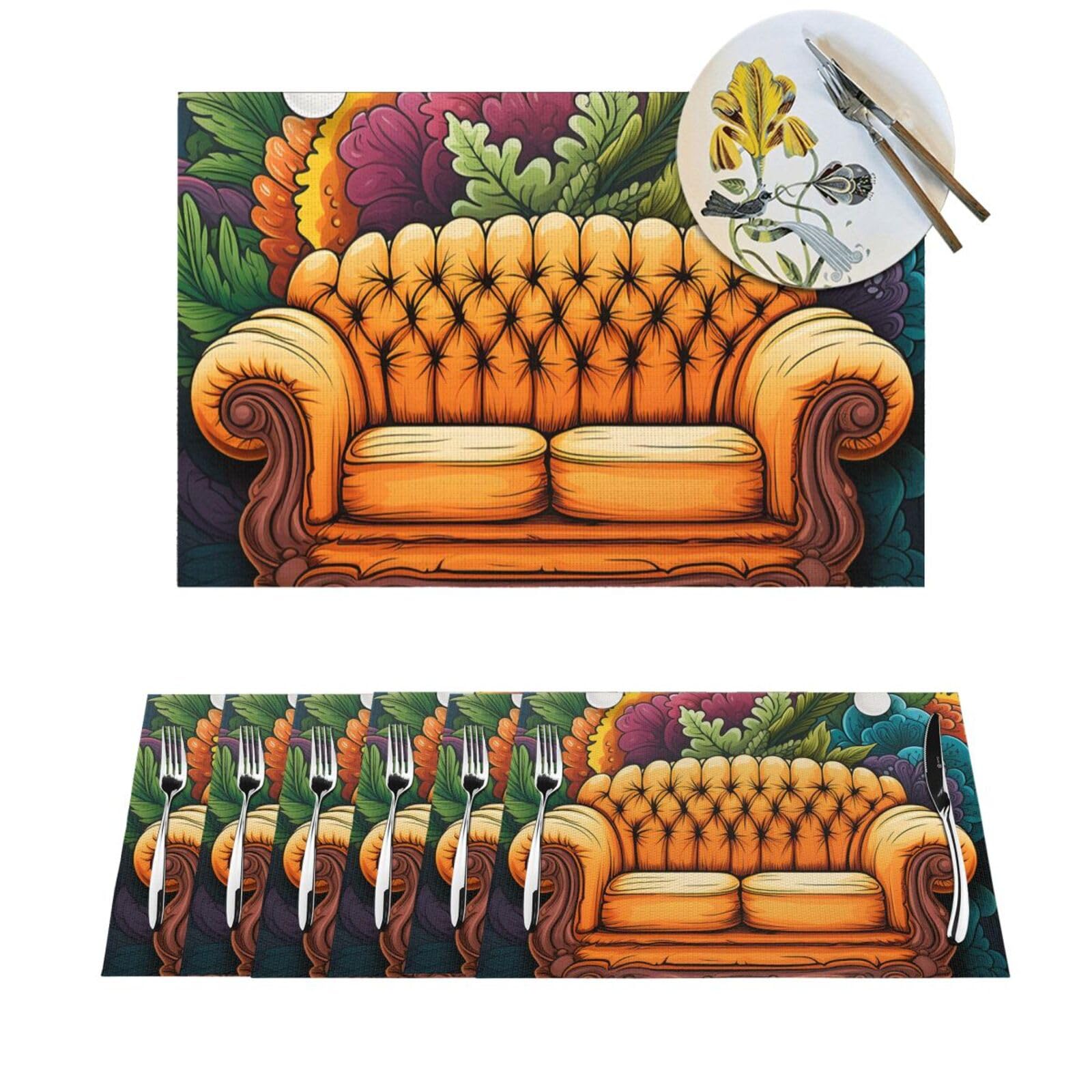 Set de table thermorésistant et lavable en PVC napperon antidérapant