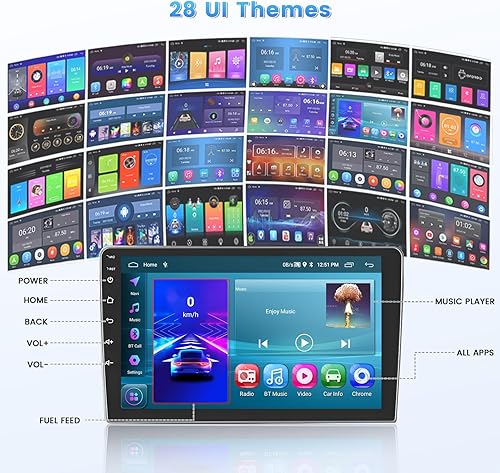 Miniatura 4 de Roinvou 2+64G Android 9 "pantalla táctil para Mazda 3 2010-2013 con CarPlay inalámbrico Android Auto WiFi Bluetooth navegación GPS FM RDS Radio