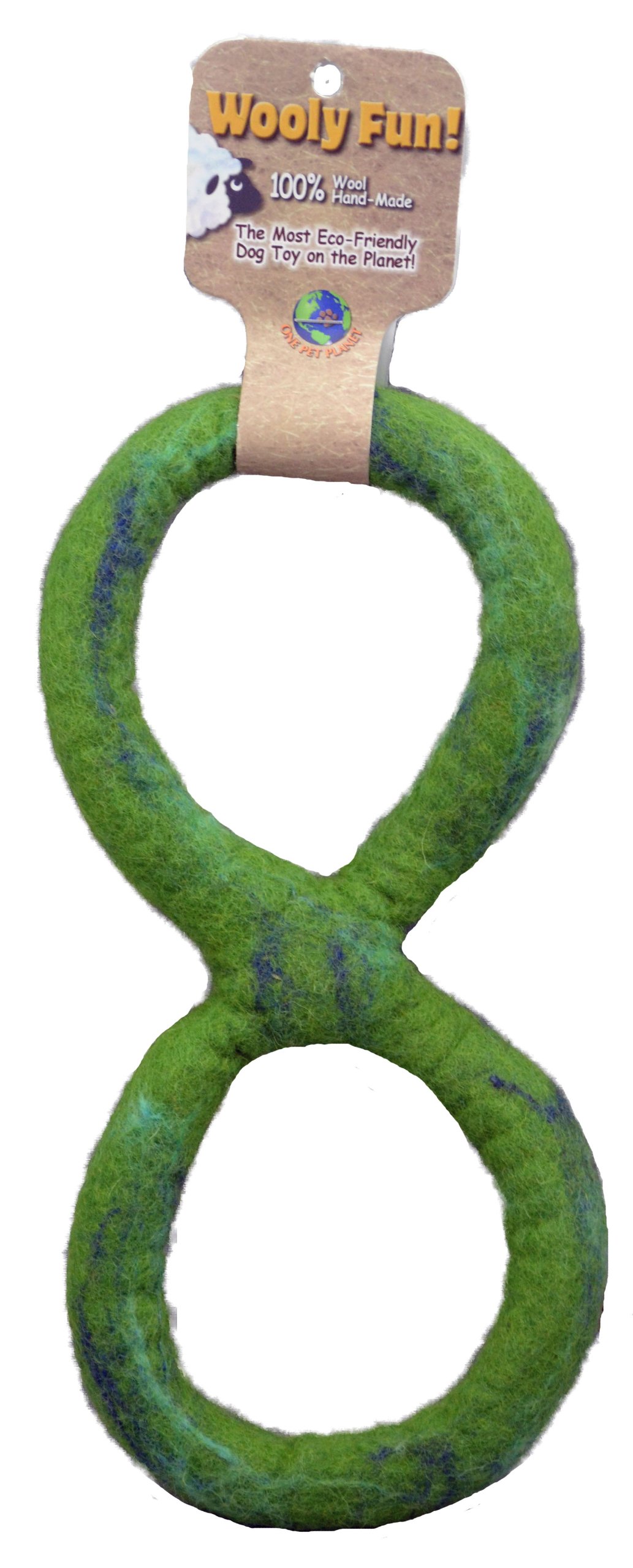 Jouet en laine pour chien vert Animal Planet accessoire de jeu canin