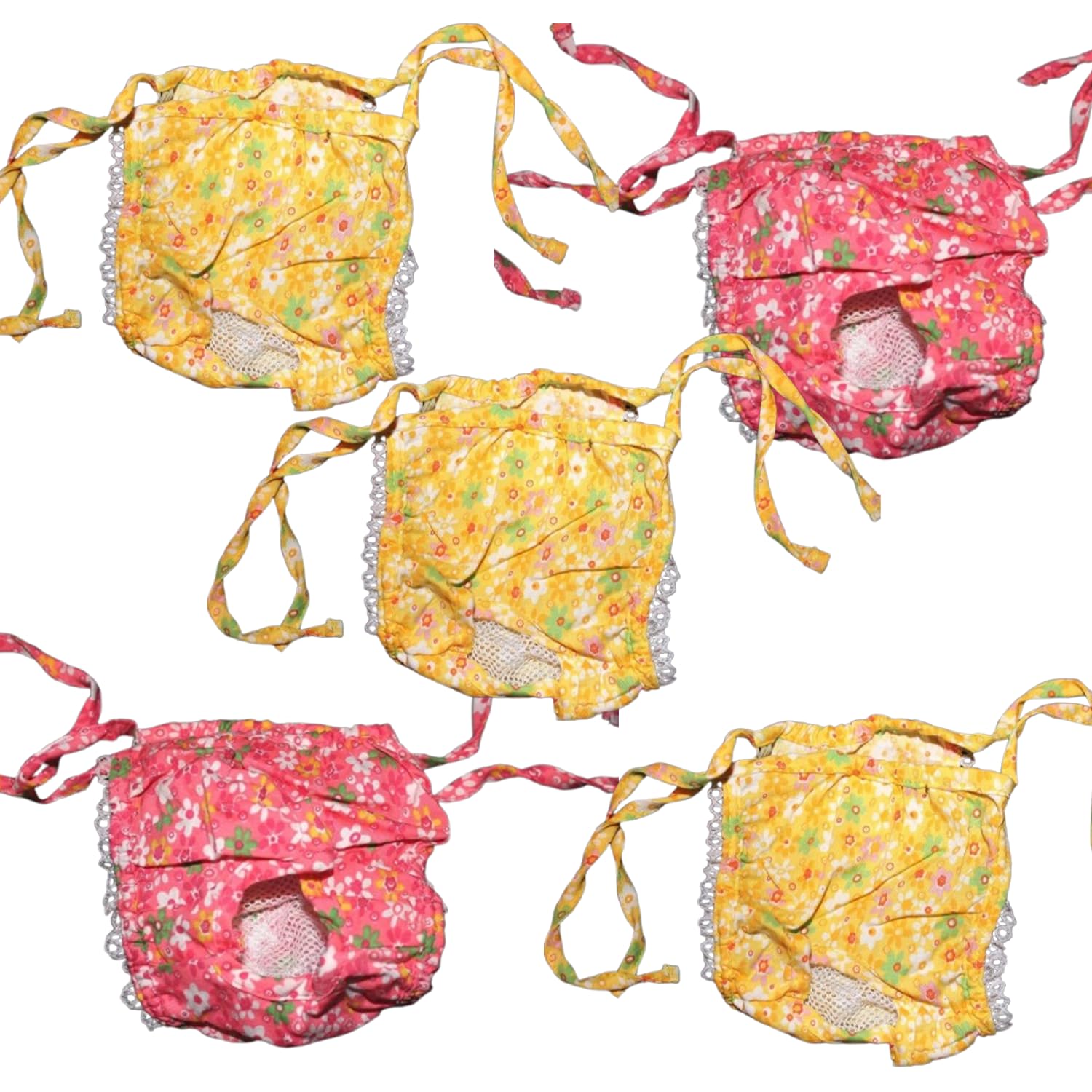 Emily Pets Female Dog Diaper | Reusable Washable Cotton Pet Sanitary Pant | Leak Protection & Comfortable Fit (Multi Color, Pack of 5)-image-31