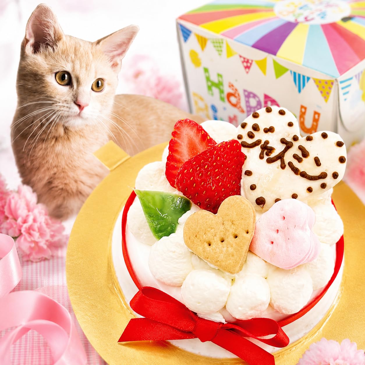 Amazon.co.jp: 猫用誕生日ケーキ 無添加・安心安全 ラブリーモコ 3号