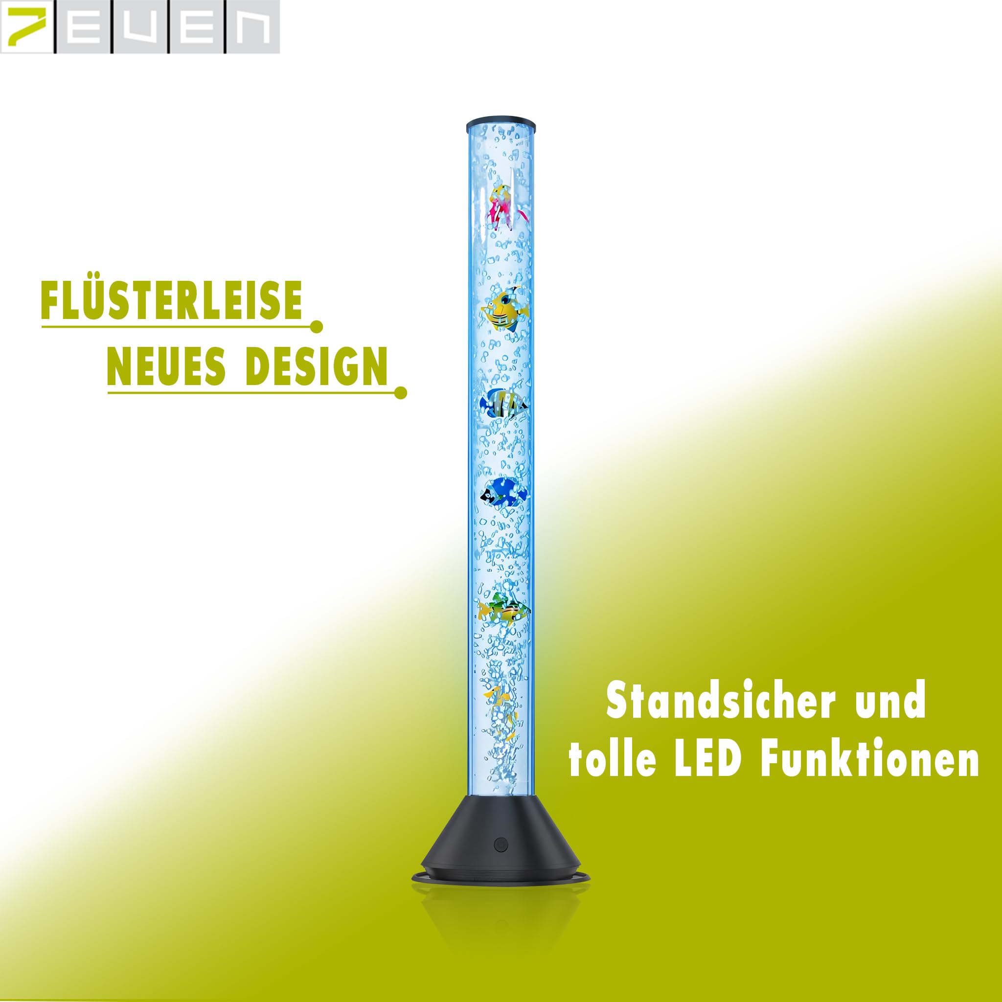 7even LED-Design & Sprudel-Wassersäule mit Fernbedienung 120cm Hoch (120)