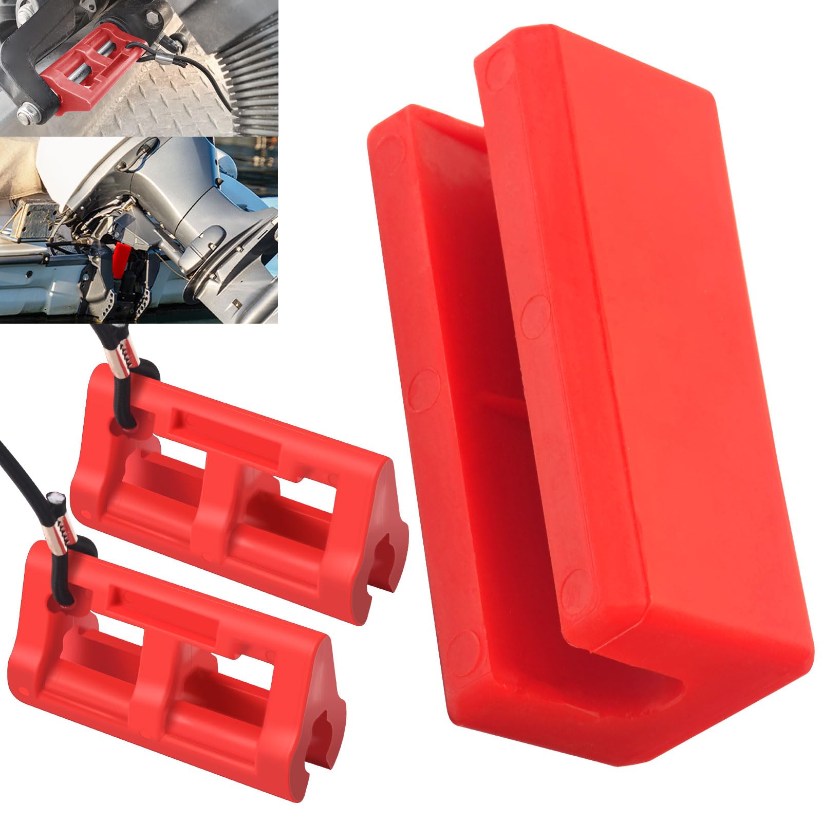 Transom Saver Support/Trailering Motor Locks/4" Steer Stop Outboard Hydraulic Steering Lock for Stabilising Outboard Engines, Outboard Steering Lock Preventing Oscillation