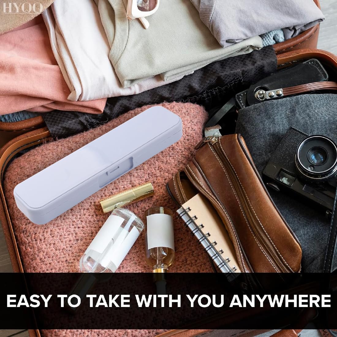 1 Scatola Portatile per Posate Da Viaggio, Custodia per Utensili E Posate (Beige
