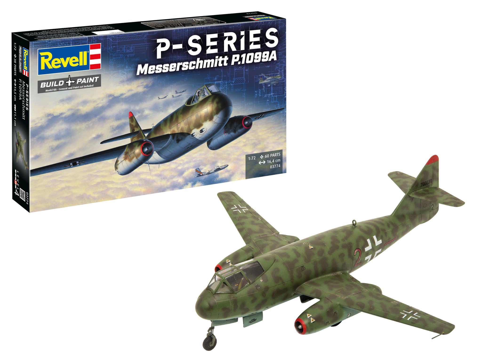 Amazon | ドイツレベル(Revell) 1/72 メッサーシュミット P.1099A P