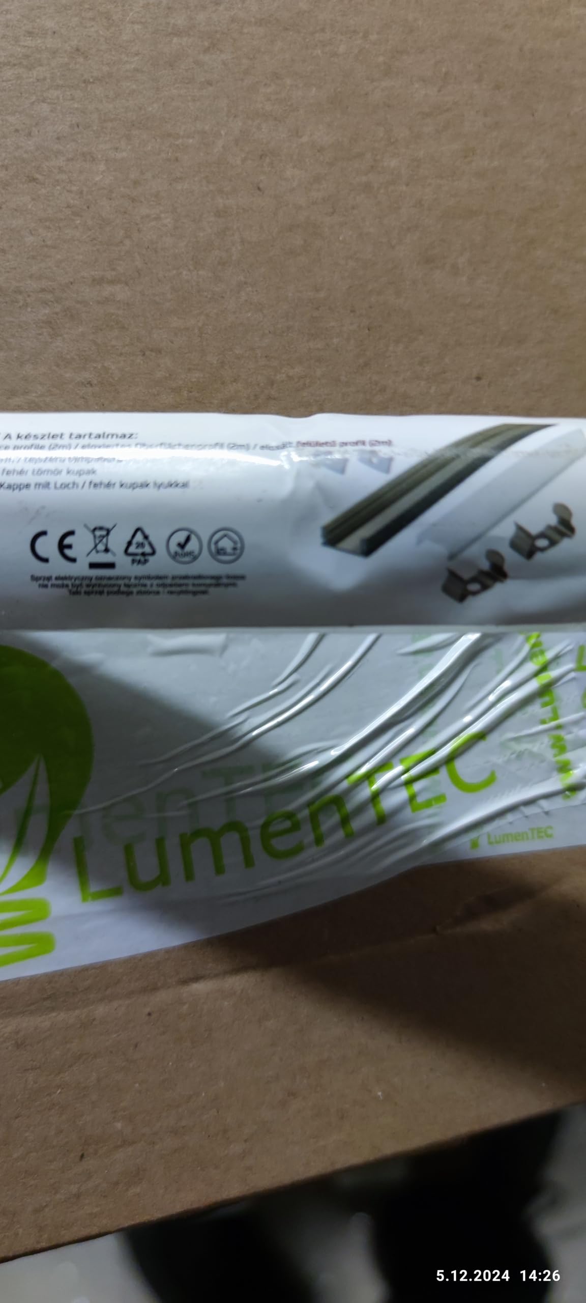SET: LED Profil, 200cm Profil LED für LED Streifen, aluminium led profil + Abdeckung LT4 (Milchig)