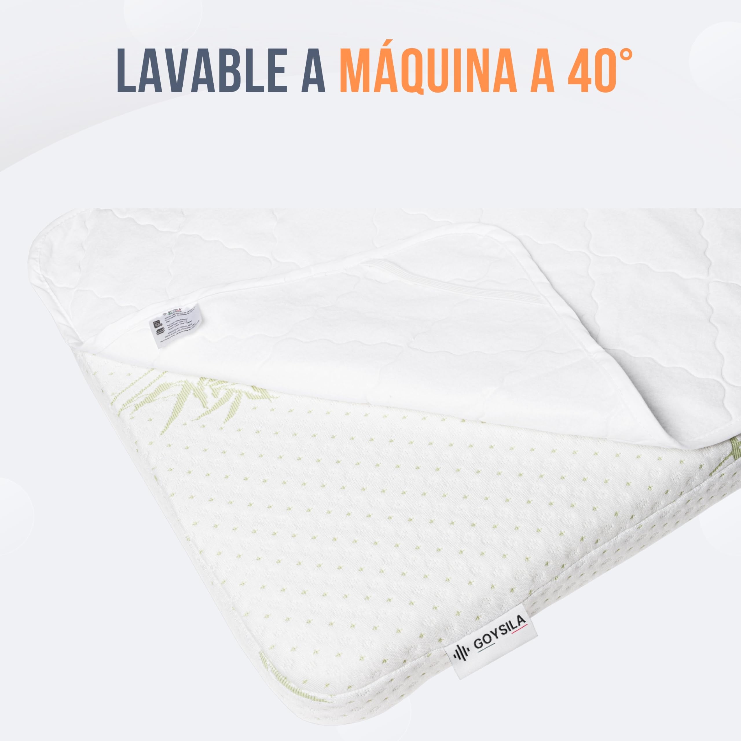 GOYSILA Protector Colchon Minicuna 50x80 Compatible con Chicco Next 2 Me Kinderkraft Uno Cubrecolchon Cuna Bebe Capazo Funda Protectora Absorbente Impermeable Transpirable Silenciosa Suave Lavable