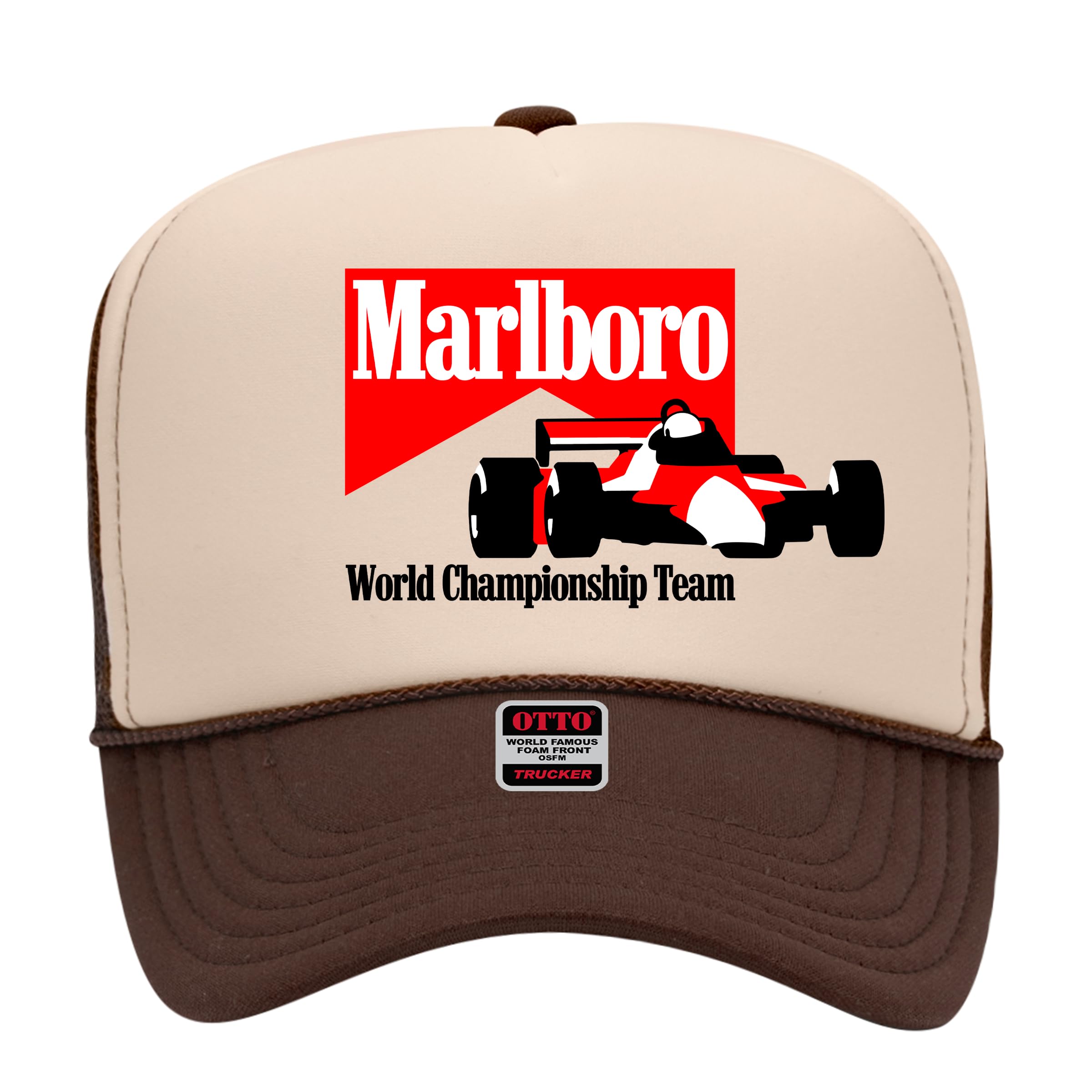 Marl Boro World Championship Racing Trucker Hat - Premium Snapback for Men and Women - Cowboy Vintage Trendy