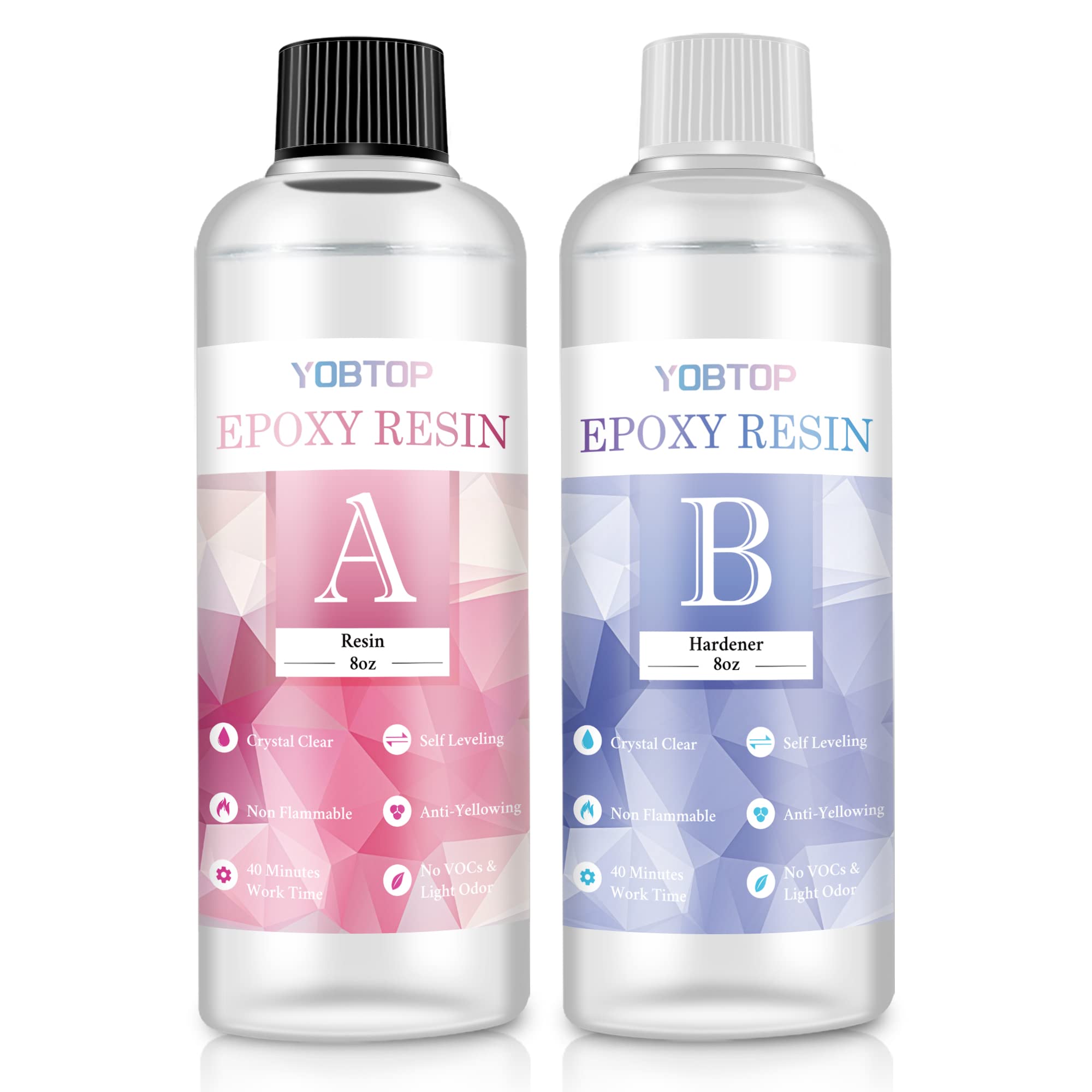 Buy Epoxy Resin Kit Crystal Clear Resin & Hardener Casting Fast Epoxy for Jewelry Crafts & Art