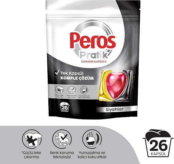 PEROS Pratik Siyahlar 26'lı Çamaşır Kapsülü