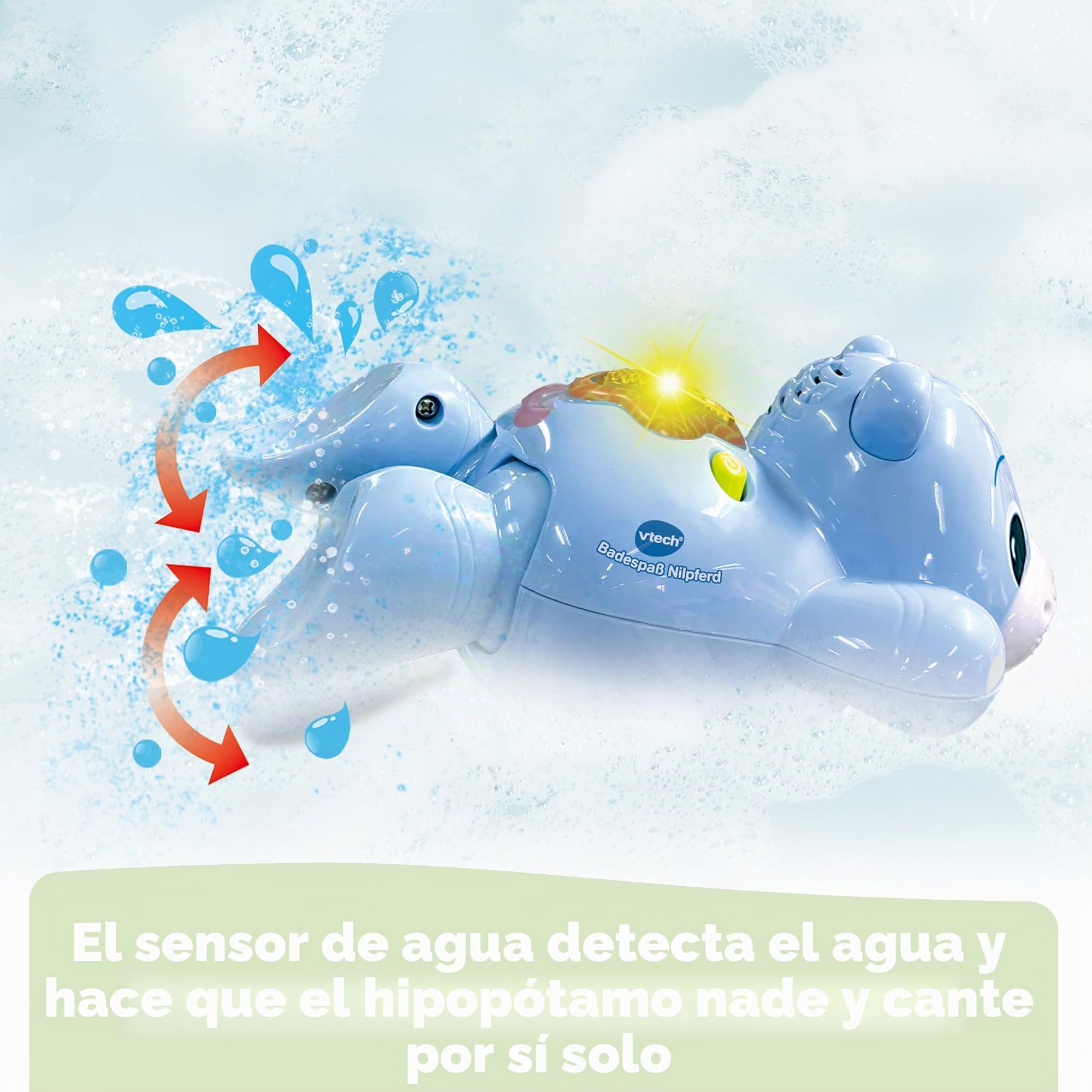 Hipopótamo Divertido en el baño