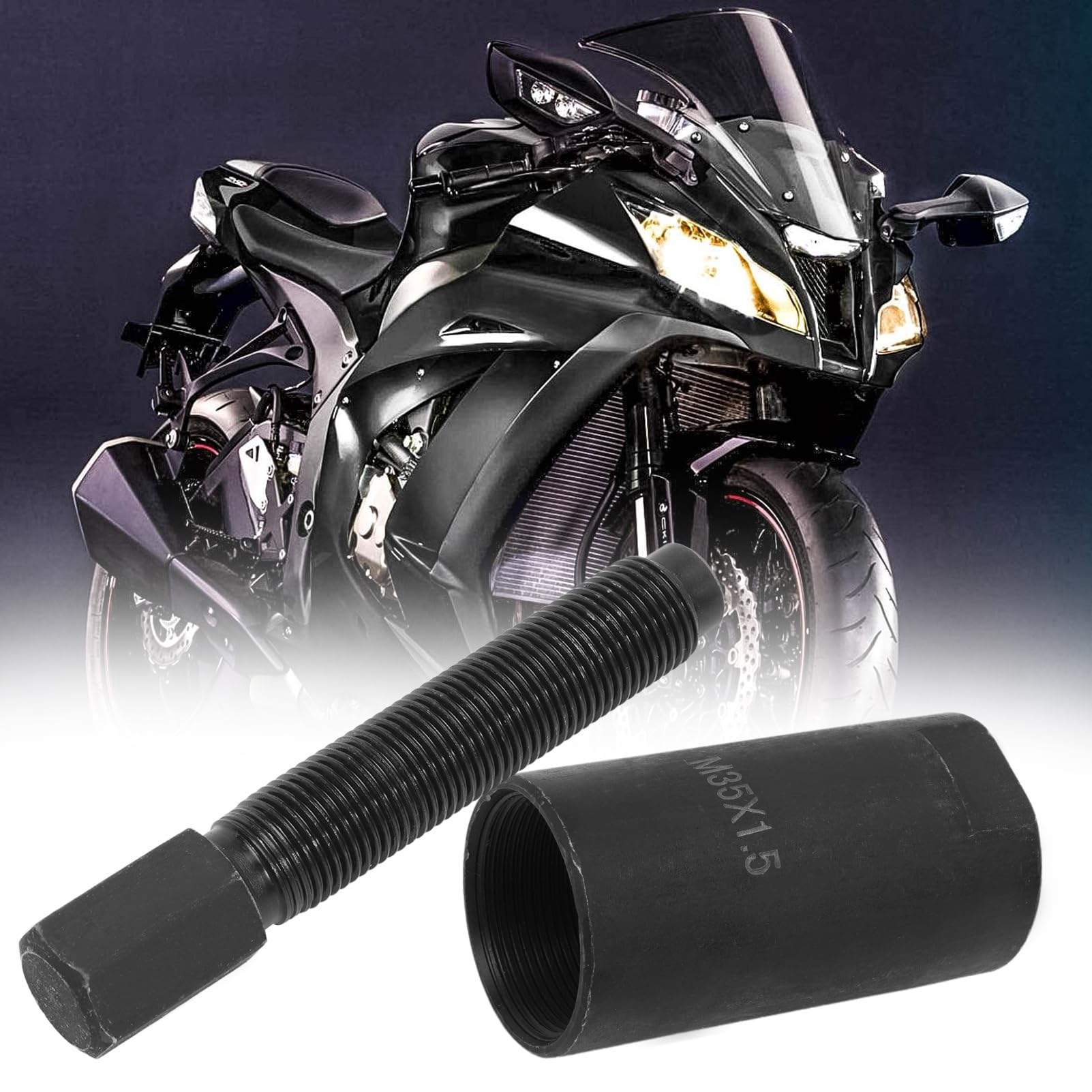 Extractor de volante M35 x 1,5 apto para Yamaha Big Bear Grizzly Kodiak Raptor Rhino Warrior Wolverine Bruin Suzuki LT250E LT300E DR250 DR350 SP250 Ninja 250R EX250F sustituye a 57001-1223 57001-16161