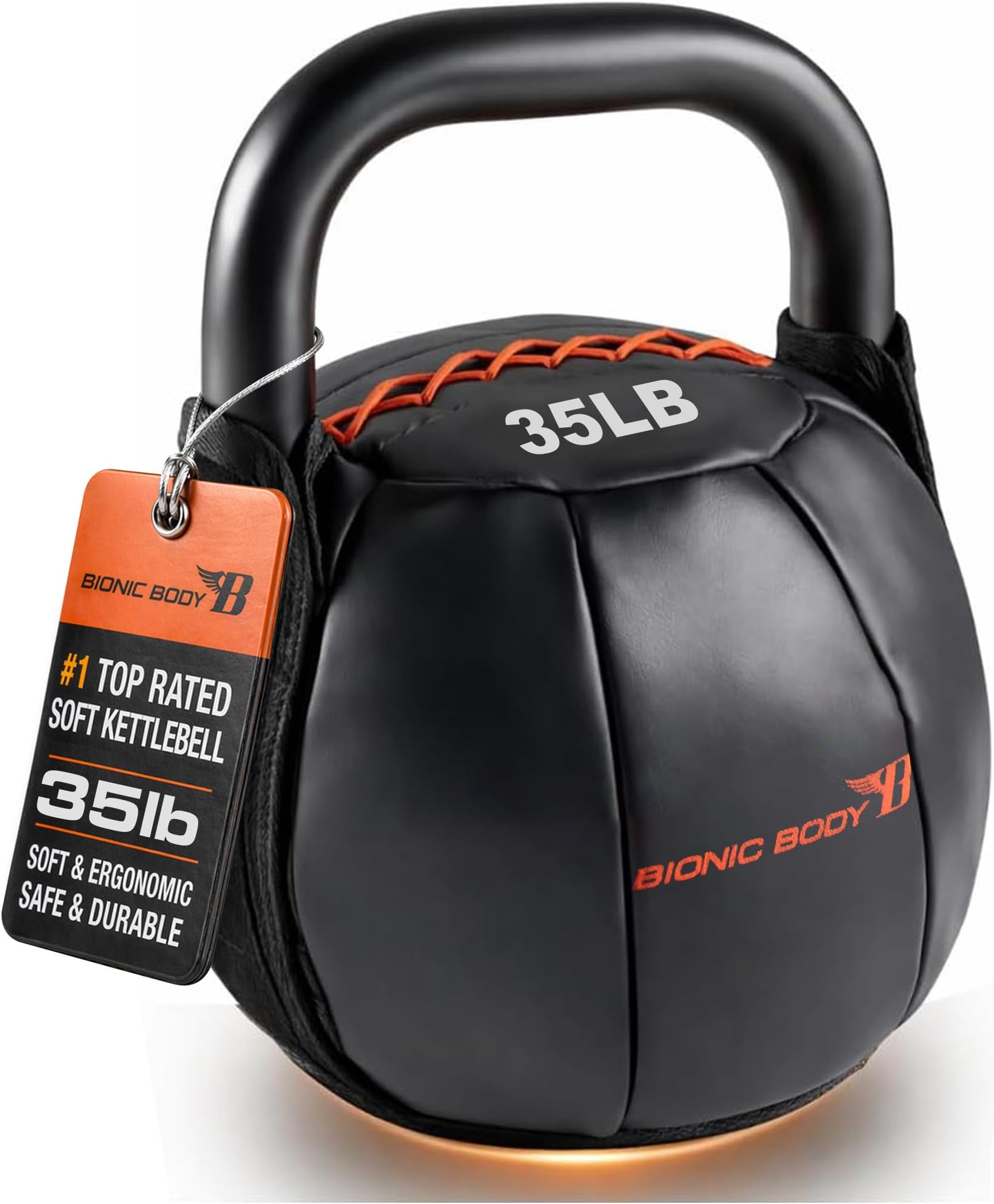 Bionic Body by Kim Lyons Soft Kettlebell with Handle | Soft Weight for Strength Training, Conditioning, Core & Full Body Workouts | Ergonomic Grip | Home Gym, Cross Training, HIIT & Functional Fitness Equipment