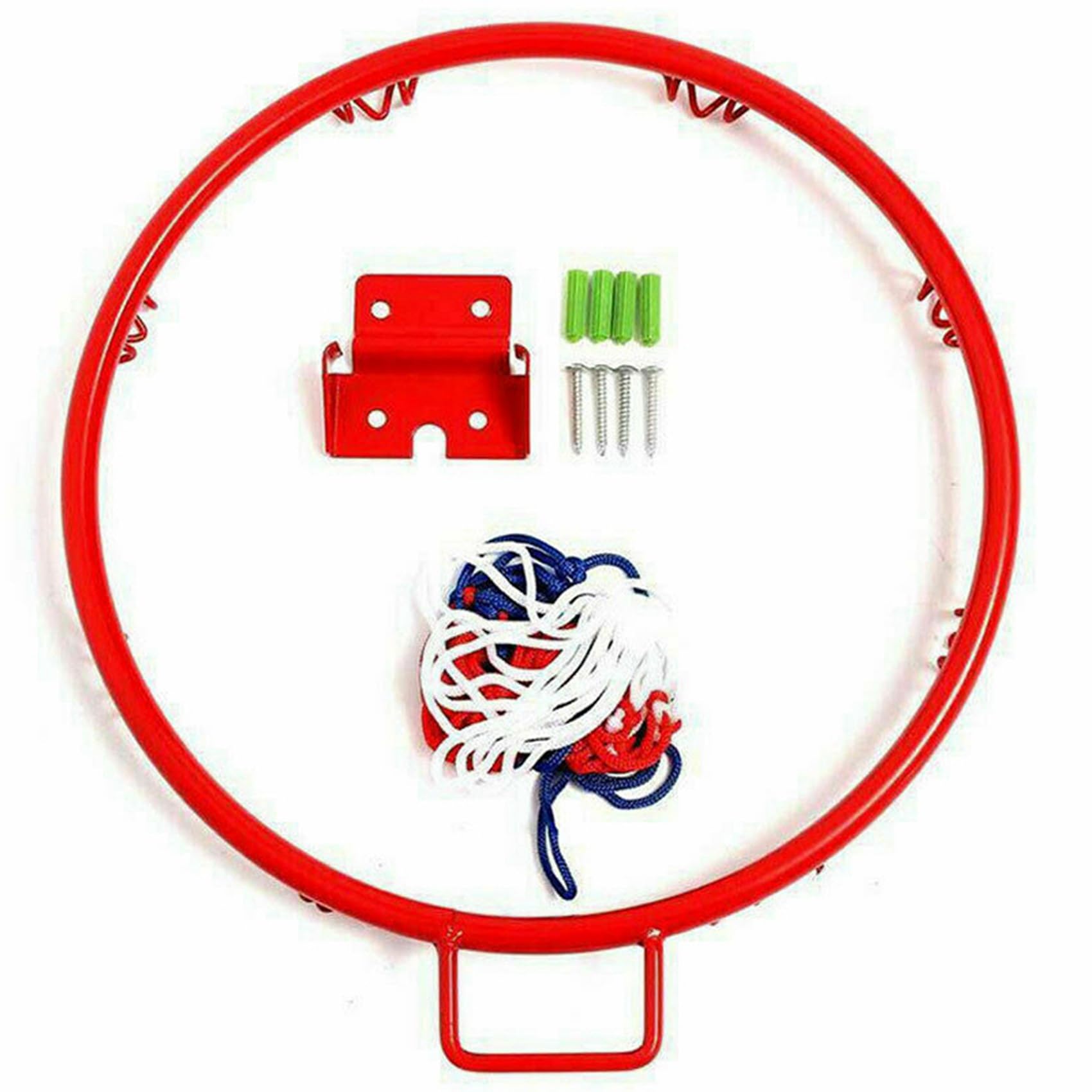 3 x Obręcz do koszykówki 32 cm Metalowa siatka na obręcz Kosz Wisząca obręcz do koszykówki ze śrubami do sportów na świeżym powietrzu w pomieszczeniach
