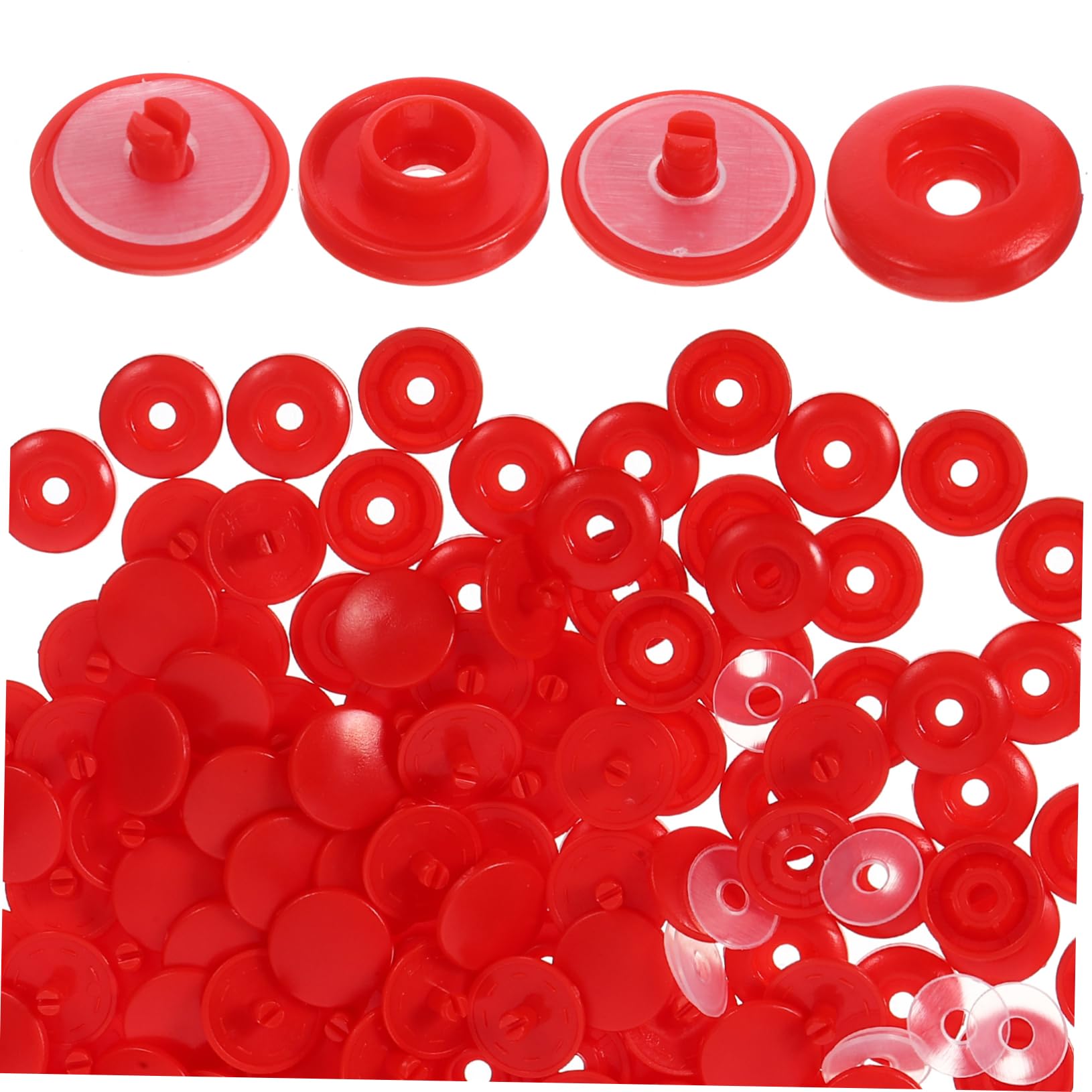 Operitacx 400juegos Botones De Presión Plásticos Para Ropa y Manualidades Fácil Instalación Adecuados Para Decoración De Prendas