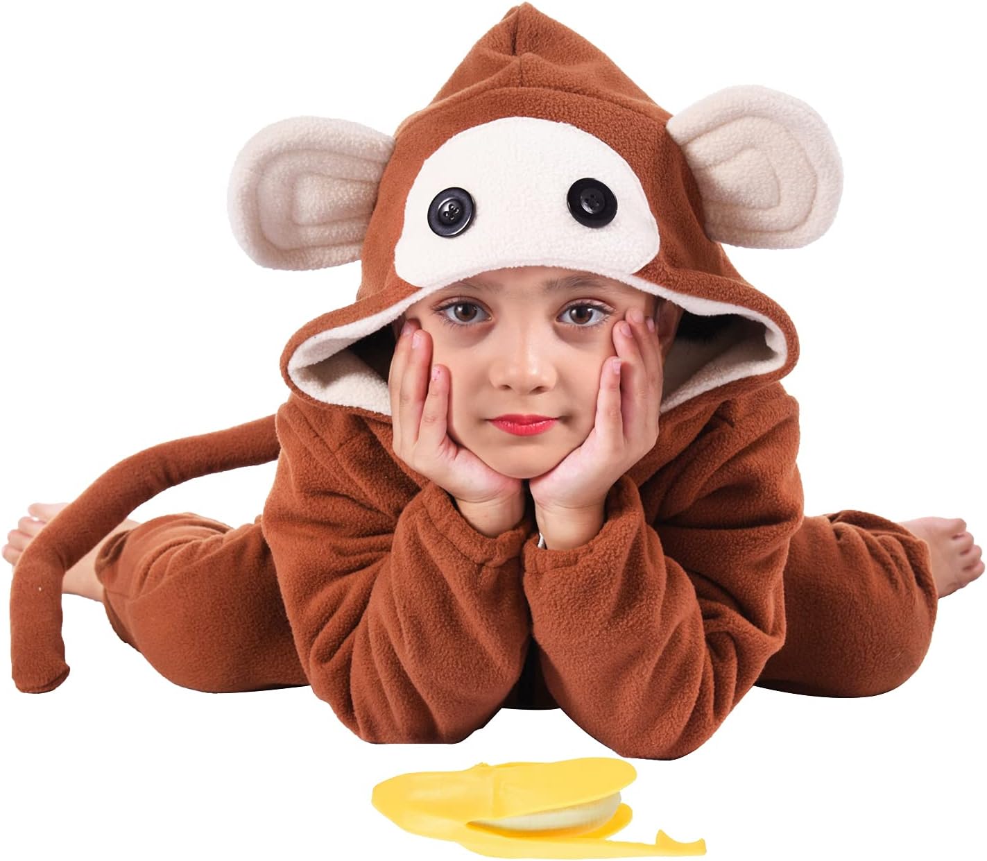 Tao-Ge Kids Monkey Onesie Costume Boys Girls Animal Monkey Christmas Costumes for Child Toddler with Banana Accessories - Image 8