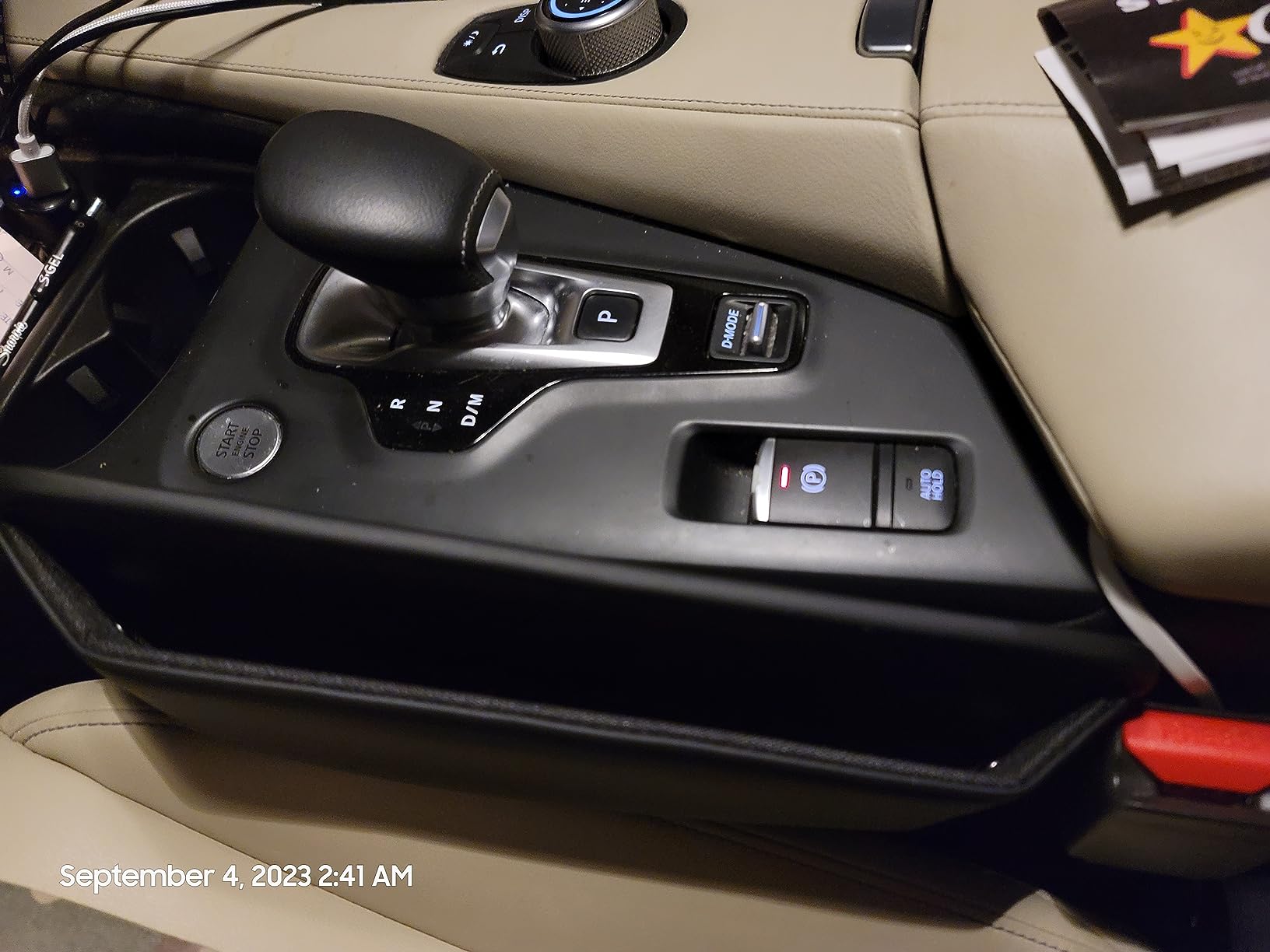 Leather Car Seat Gap Filler Organizer between seats