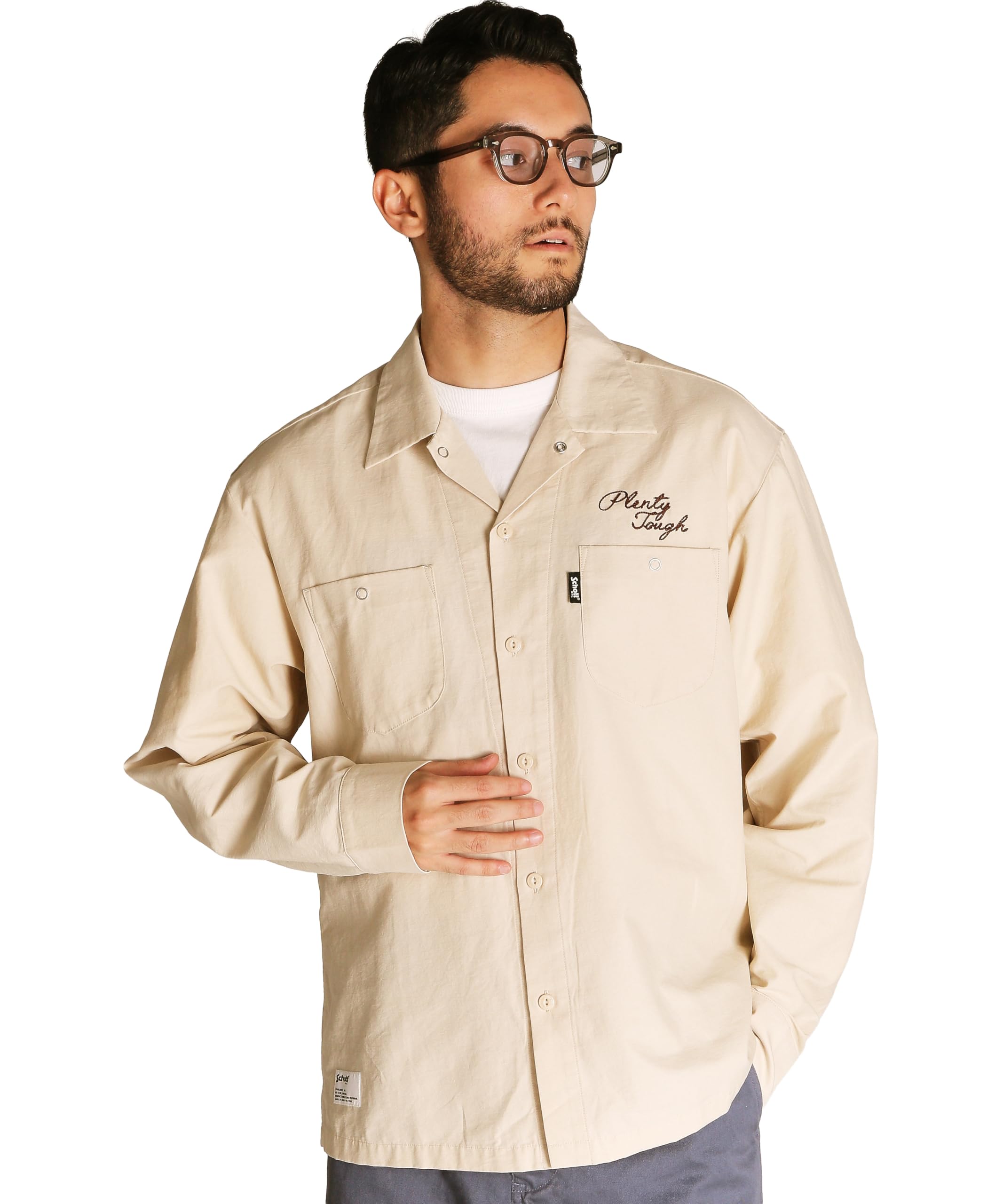 Amazon.co.jp: 【Schott】【ショット】 NC WORK SHIRT EMB. 刺繍