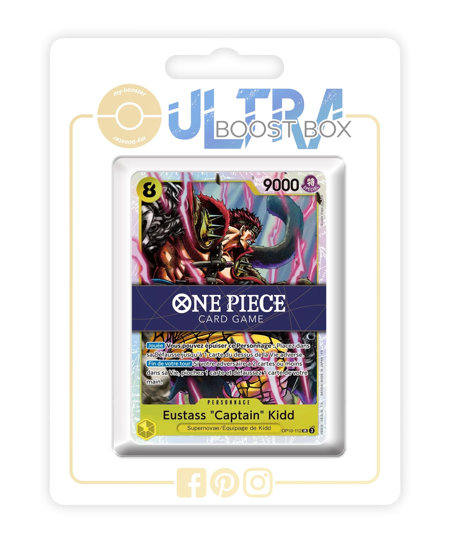 My-Booster Eustass Captain Kidd (Eustass Captain Kid) Op10-112 Super Rare - X One Piece The Best Vol.2 (Prb-02) - Box Of 10 One Piece French Cards
