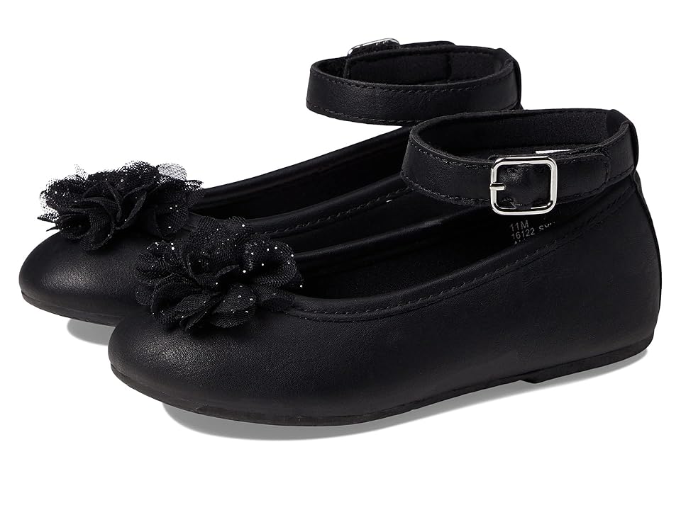 Rachel Shoes Sylvia (Little Kid) (Black) Girl's Shoes INTERNATIONAL SHIPPING