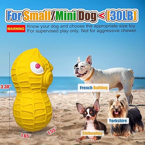 Miniatura 2 de Juguetes chirriantes para perros pequeños, bolas chirriantes de látex natural para cachorros y perros pequeños Suave, seguro e interactivo,