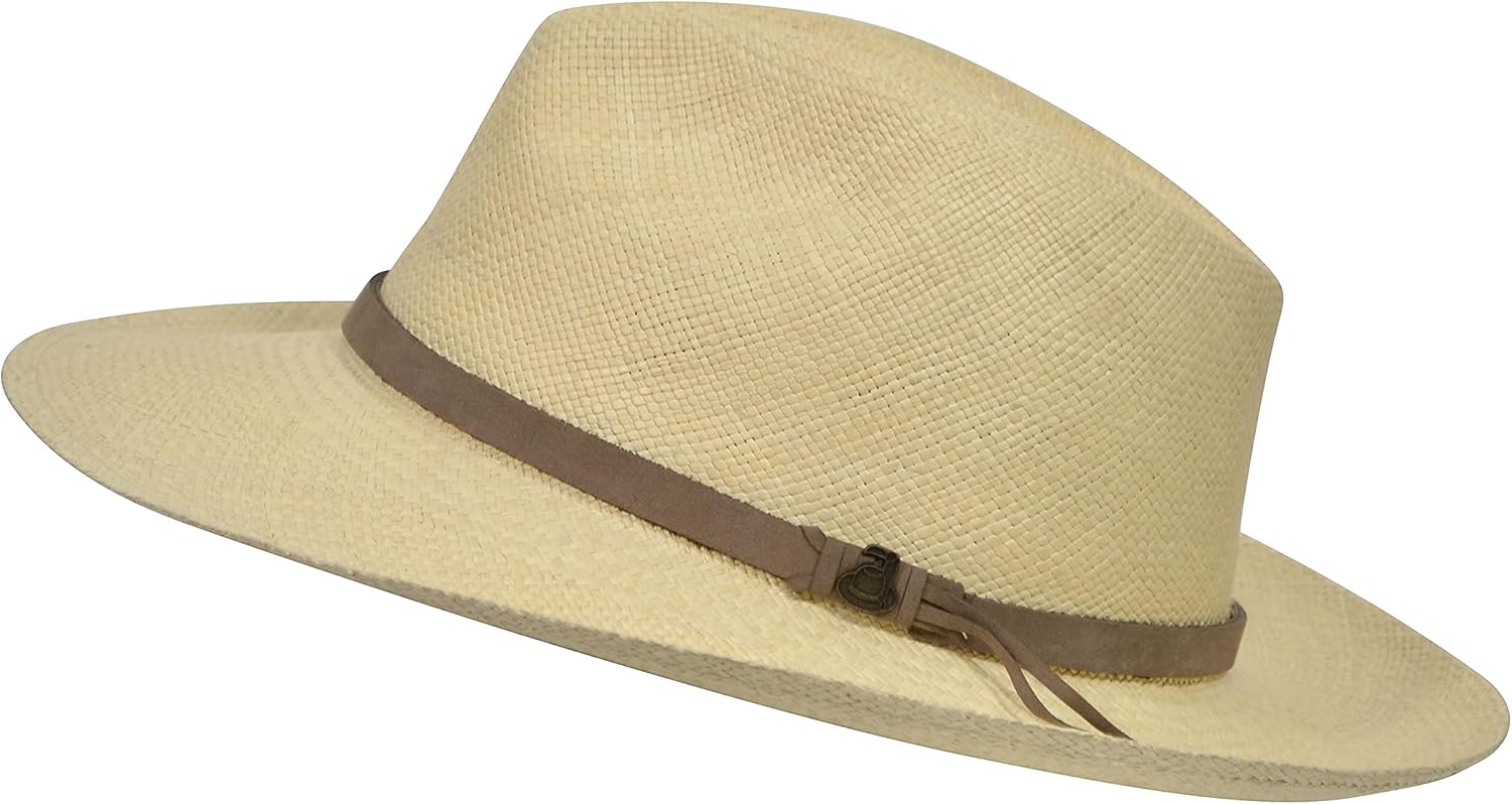 Original Panama Hat - Wide Brim Classic Fedora - Leather Band - Handmade in Ecuador by Ecua-Andino - Image 4
