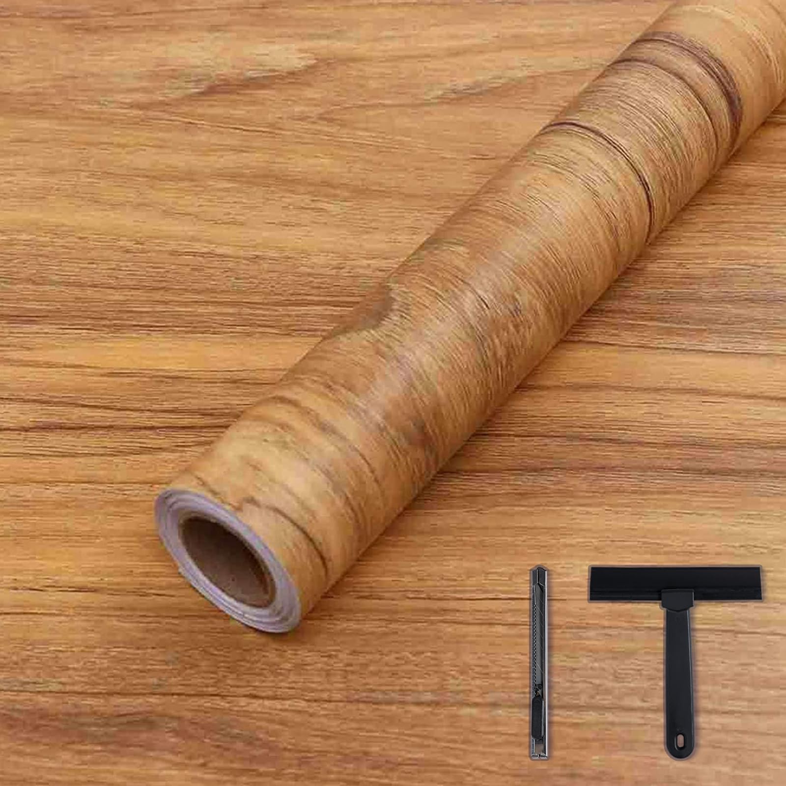 Peel And Stick Contact Paper Brown Wood Peel & Stick Wallpaper - 17 ...